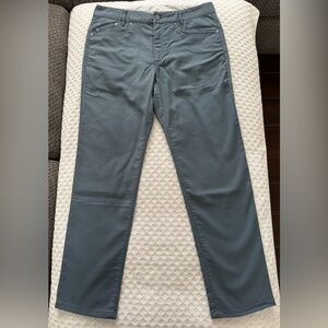 Outlier Slim Dungarees Blue Grey Workcloth Schoeller Doubleweave Canvas 32x29